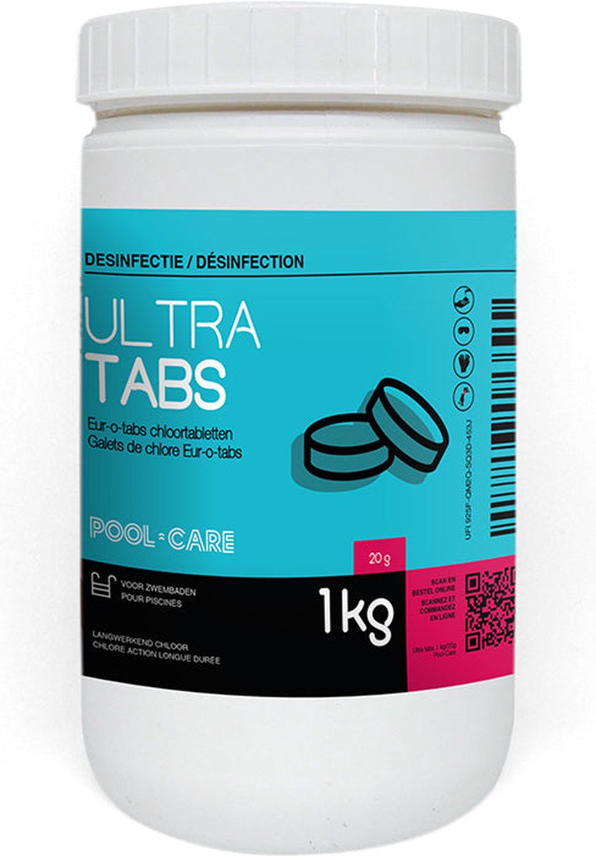 Pool-care Ultra Tabs chloortabletten 20 g / 1 kg