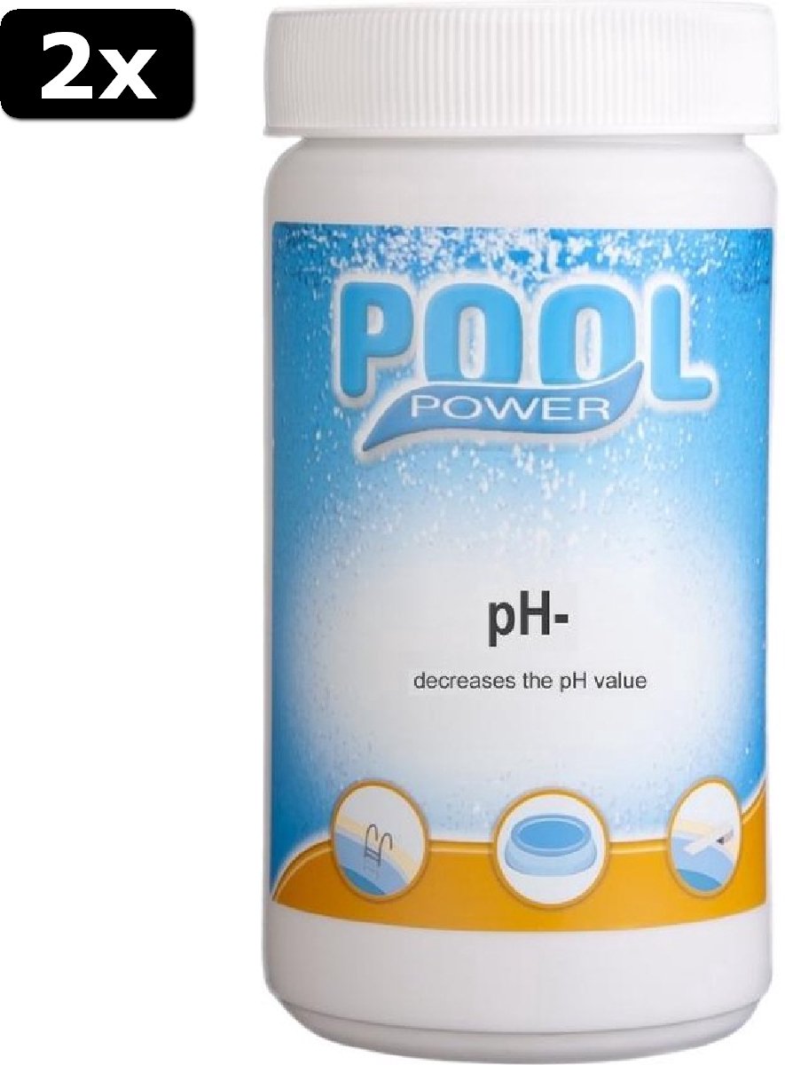 2x Pool Power pH- 1,5 kg