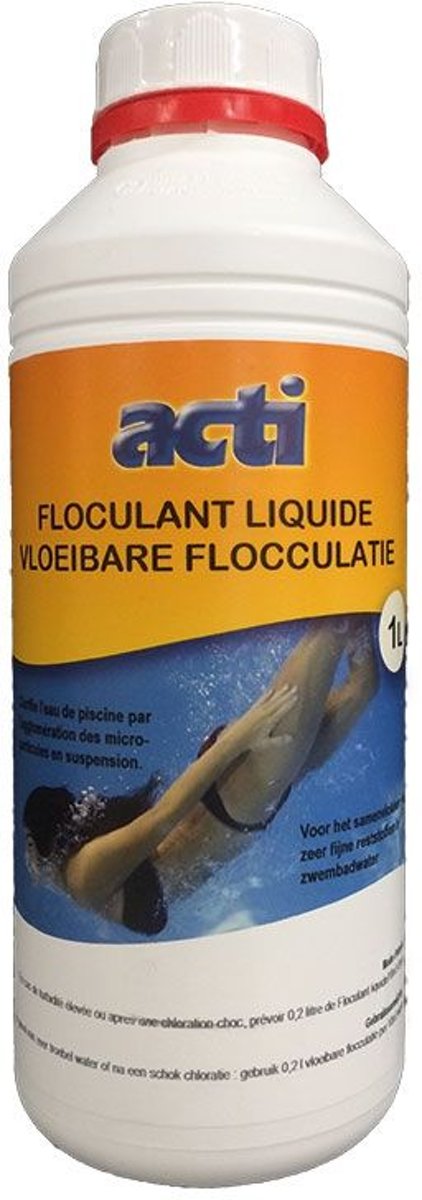 Vloeibaar vlokmiddel 1 l voor zwembad