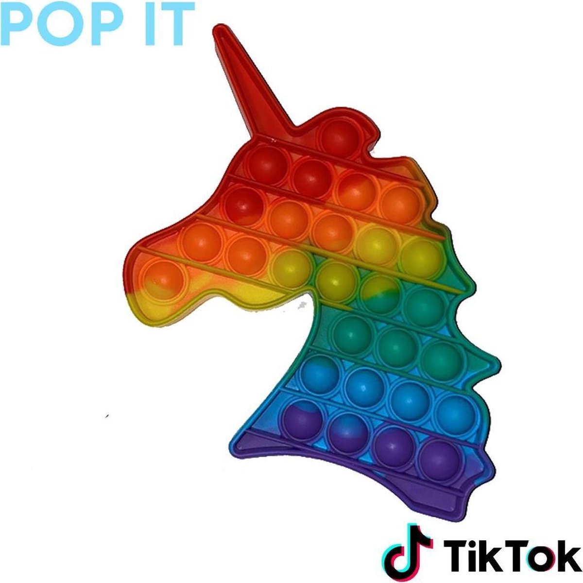 Fidget toy pop it - regenboog eenhoorn