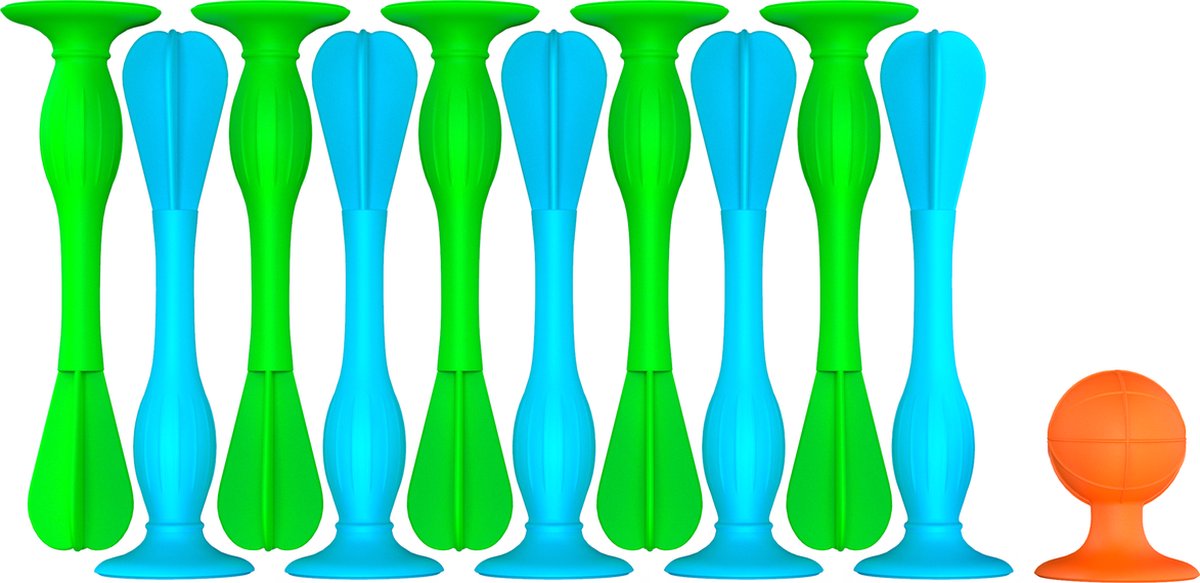 PopDarts & Pop Darts - Blauwe & Groene Siliconen Dartpijlen Voor Jong & Oud - 1x11st ✉️