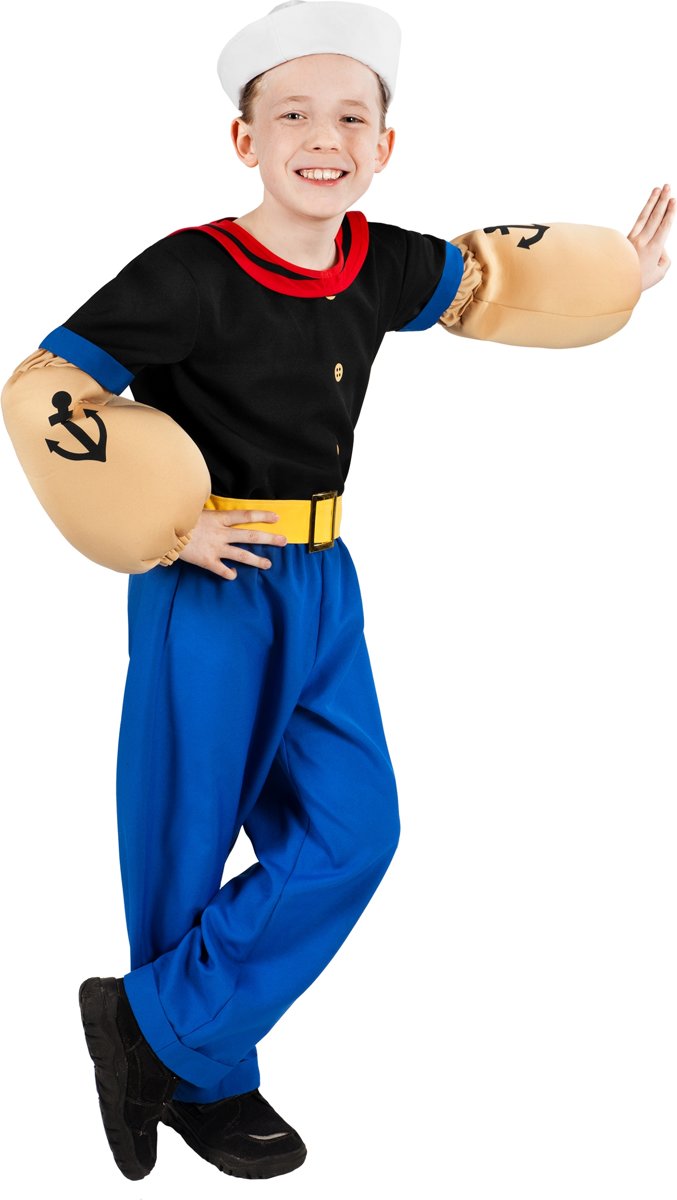 Klassiek Popeye™ kostuum voor kinderen - Verkleedkleding