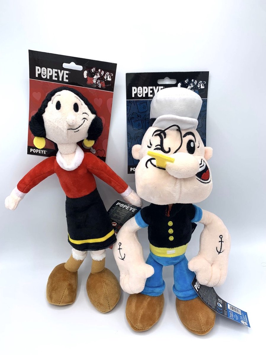 Popeye - Popeye & Olive knuffelset - 35 cm - Pluche - Popeye & Olijfje