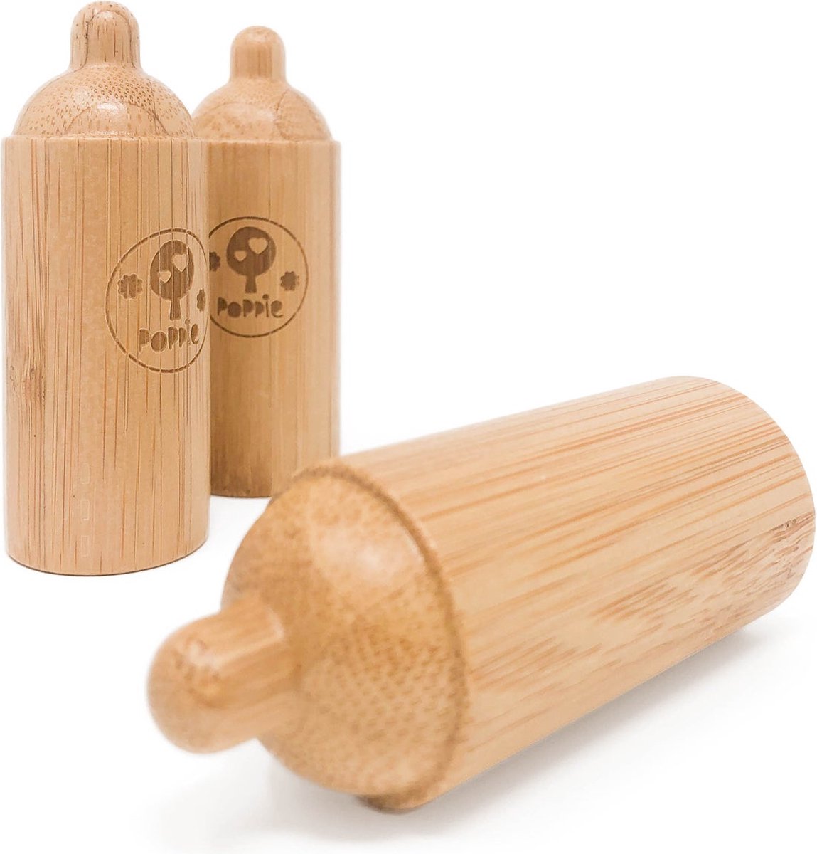 Poppie Toys bamboo babyflesje voor poppen.