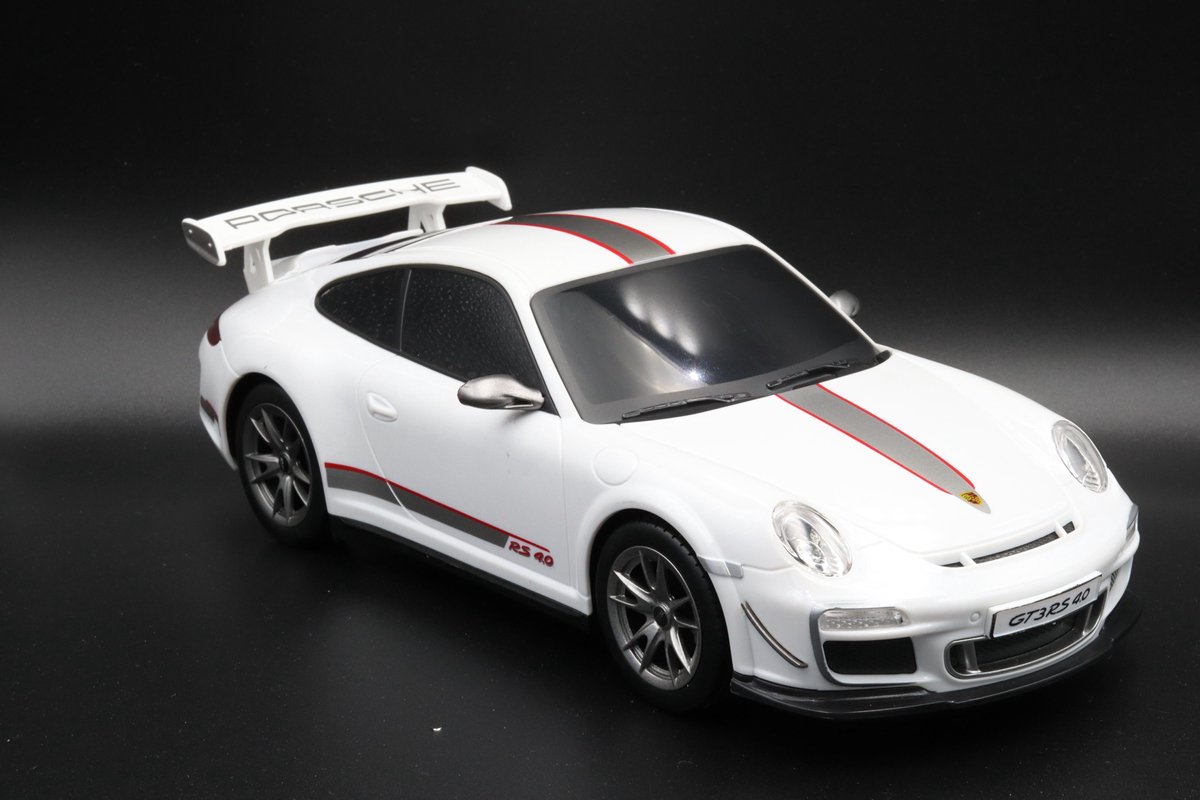 Radiografisch Bestuurbare Licentie Auto – Porsche 911 GT3 RS 4.0 - Schaal 1:18 – Elektrisch Bestuurbare Auto - RC CAR - Wit