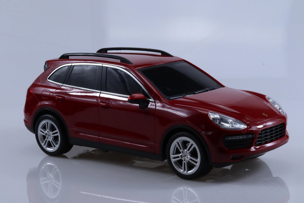 Radiografisch Bestuurbare Licentie Auto – Porsche Cayenne Turbo - Schaal 1:18 – Elektrisch Bestuurbare Auto - RC CAR - Rood