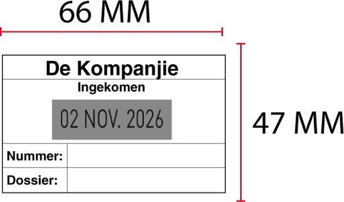 Stempelplaatje Posta LL P8051