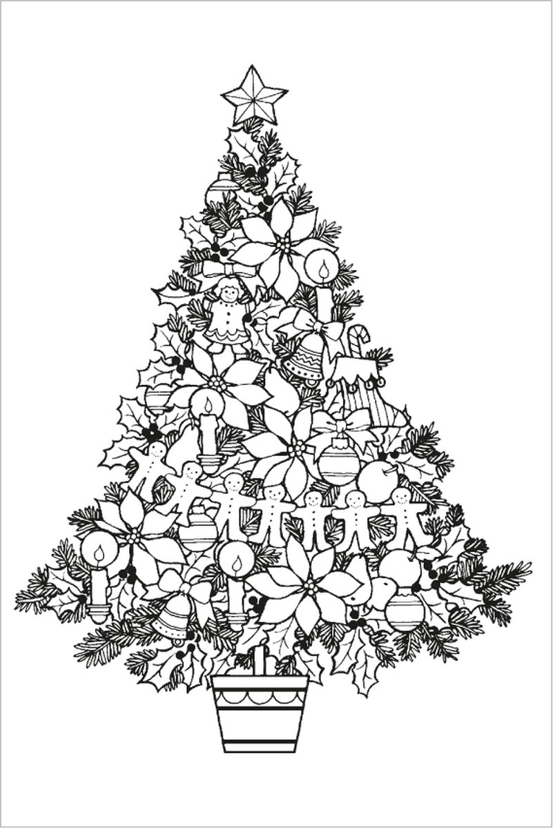 Kerstboomstempel