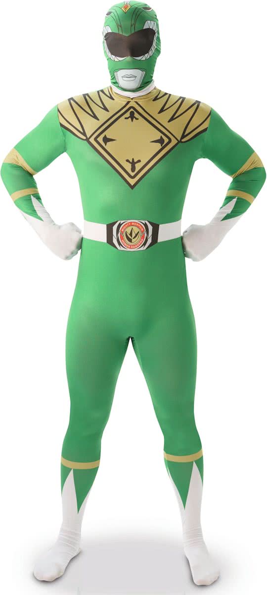 Groen Power Rangers™ kostuum voor volwassenen - Verkleedkleding - Maat XL