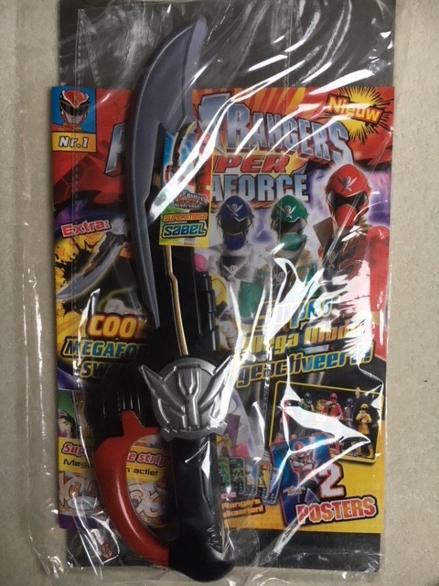 Power Rangers magazine met cool Megaforce sword !