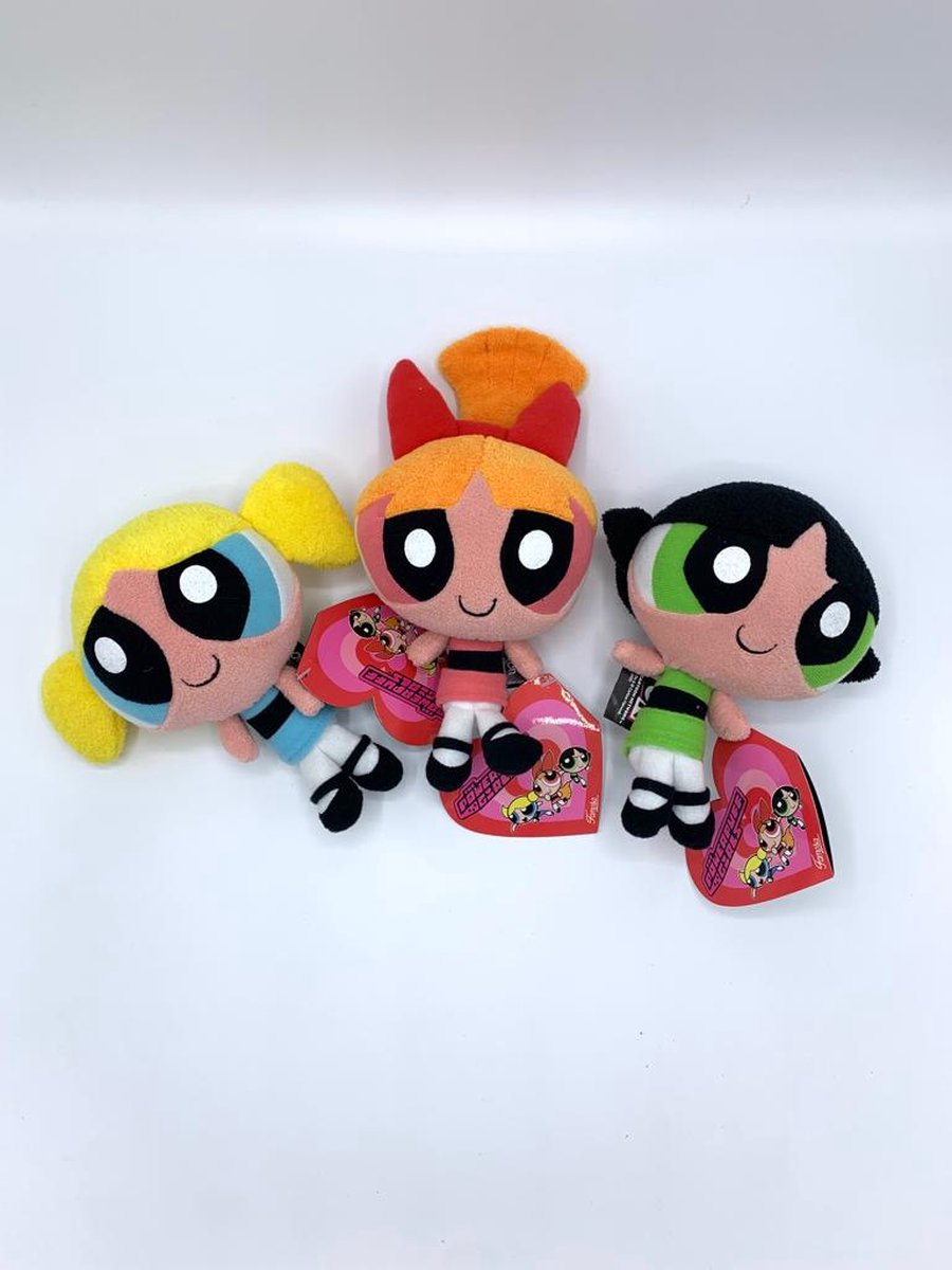 The Powerpuff Girls knuffel - Knuffelset van 3 - 17 cm - Pluche