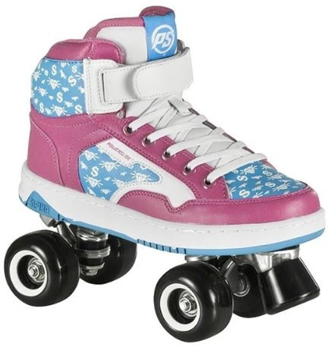 Powerslide Rolschaatsen Quad Player Roze/blauw Maat 41