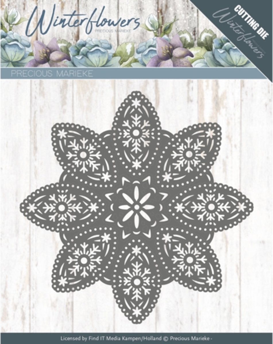 Dies -   - Winter Flowers - Floral Snowflake