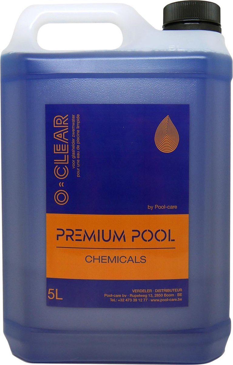 Premium Pool Chemicals - O-Clear - 5L Onaangelengd Hoog Concentraat -  KristalHelder Water - Zwembad - Onderhoud