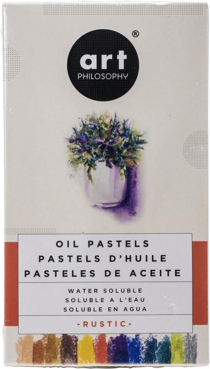 Prima Marketing - Art Philosophy  Water-oplosbare Olie pastels - Rustic - 12 stuks