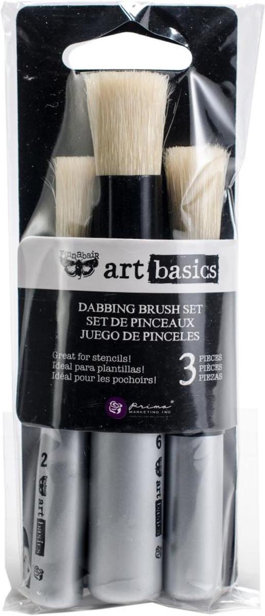   - Finnabair Art Basics - Dabbing Brushes -  per 3 verpakt