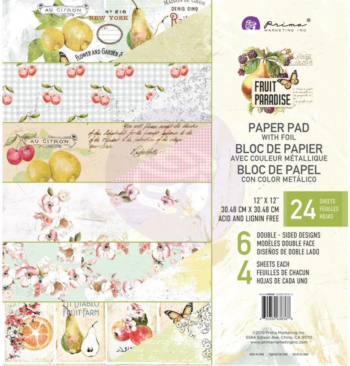 Prima Marketing - scrappapier - 638368 - fruit paradise