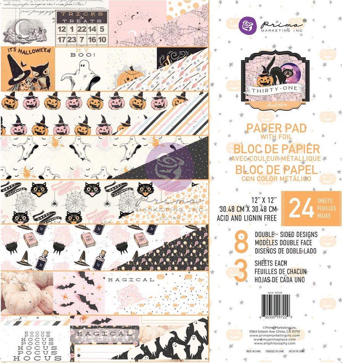 Prima Marketing Thirty-One 12x12 Inch Paper Pad (997229)