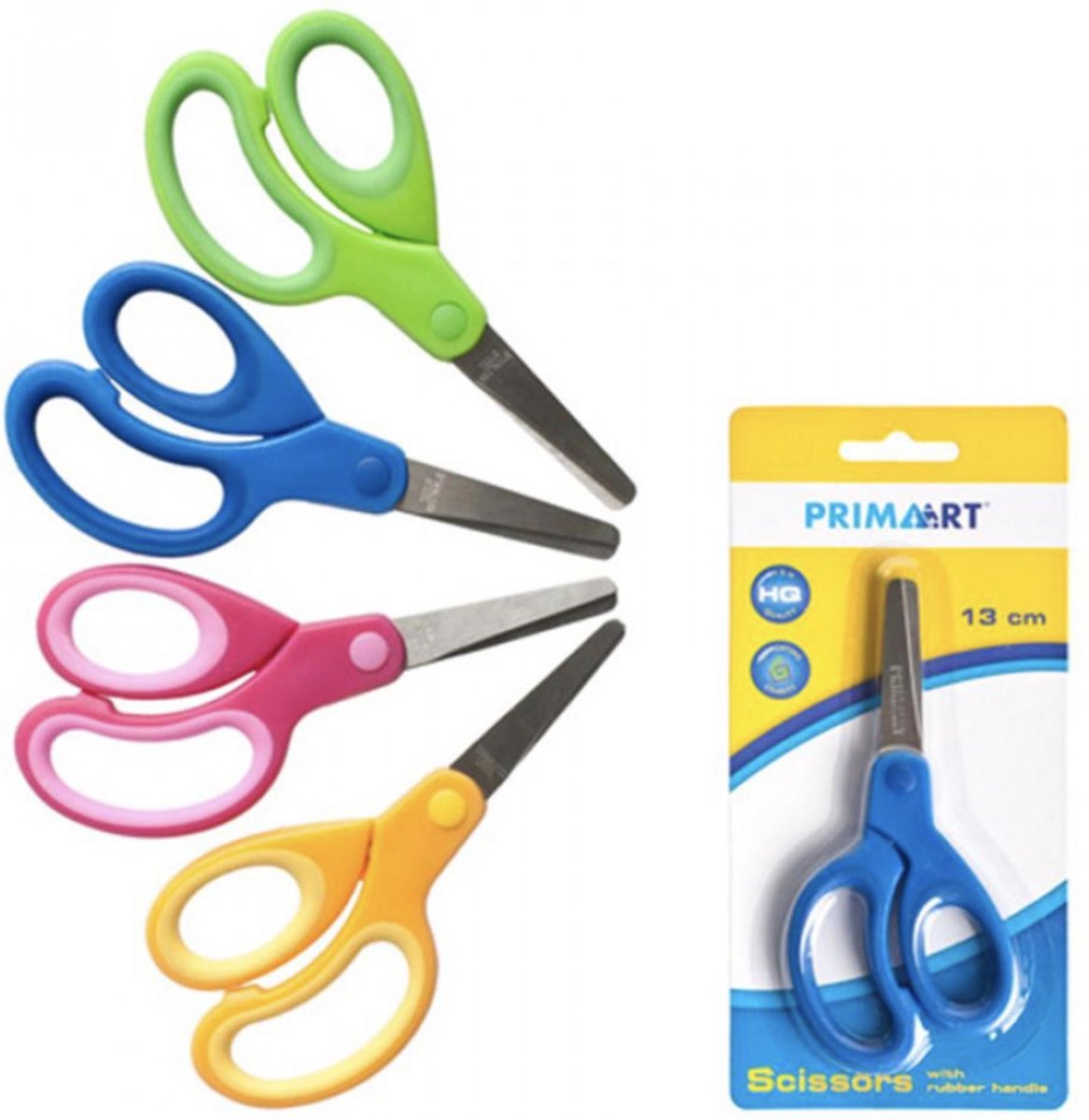 Primart schaar - 13cm - Blauw