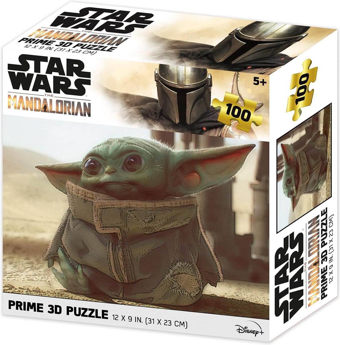 Star Wars: The Mandalorian - Grogu Zittend Lensvormige Puzzel 100 stk 31x23 cm