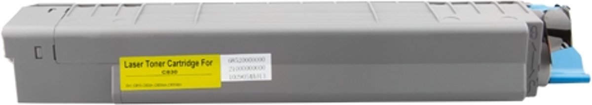 Merkloos - Tonercartridge / Alternatief voor OKI C810 - C830 toner geel