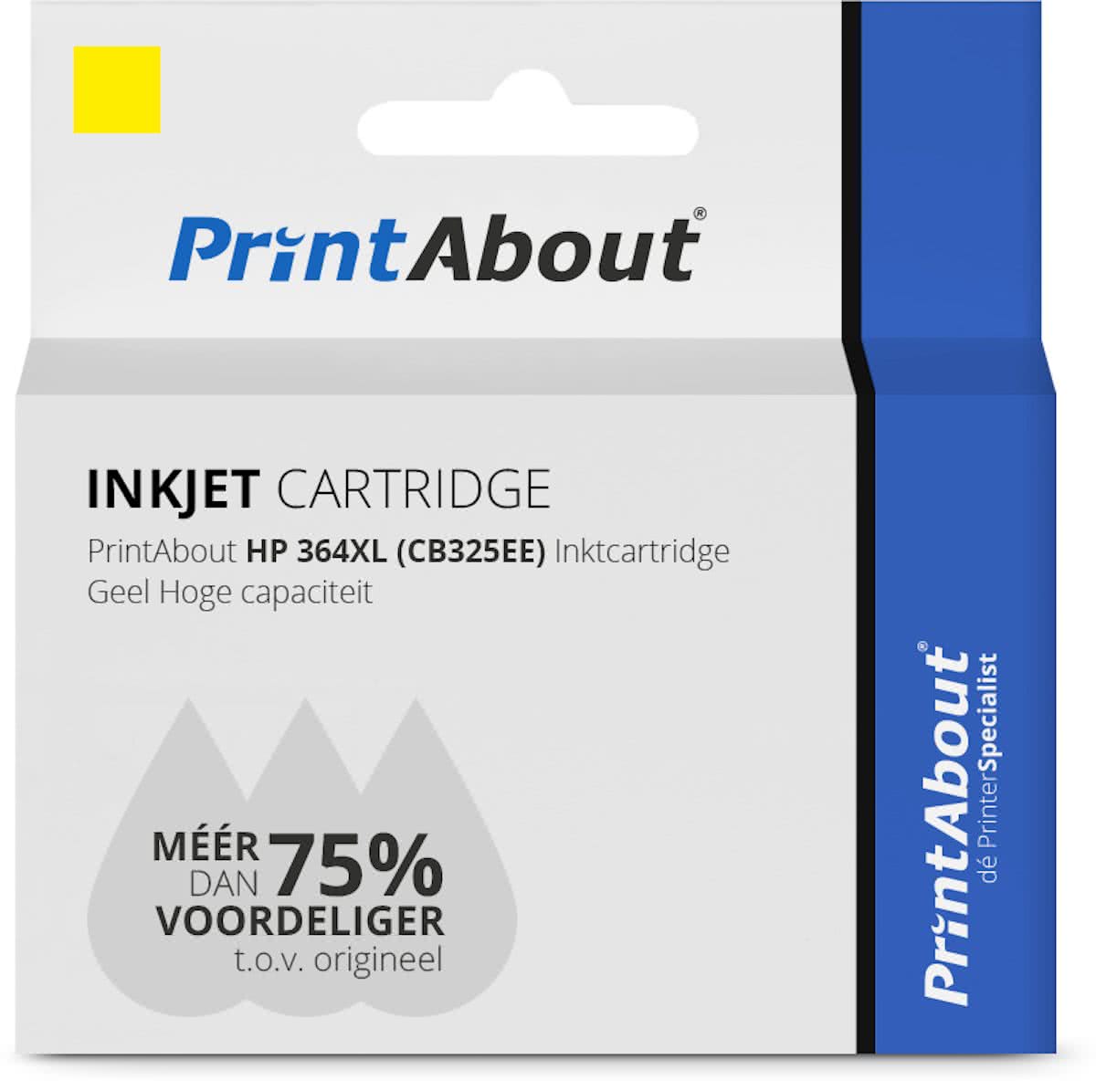 PrintAbout - Inktcartridge / Alternatief voor de HP CB325EE (nr 364XL) / Geel