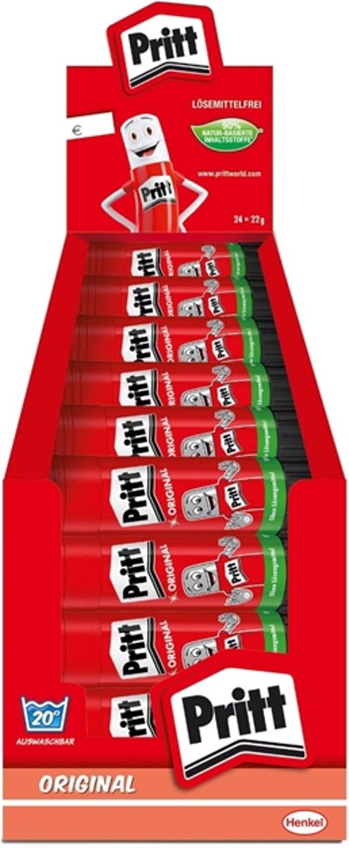 Originele Pritt lijmstift MEDIUM 22 gram - doos van 24 stuks