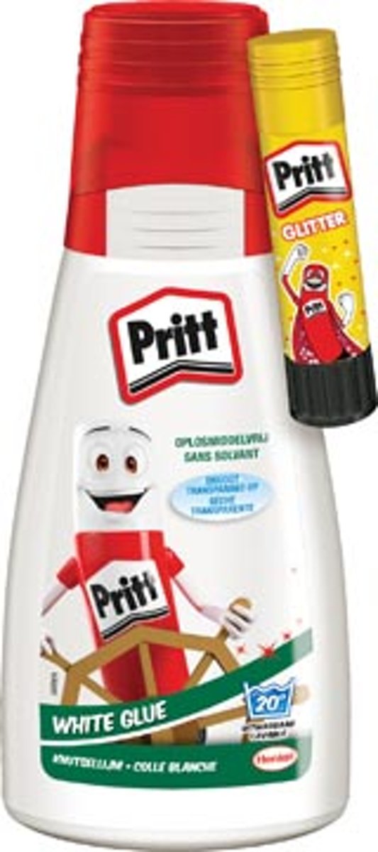 Pritt Knutsellijm 100 gram + gratis glitter stick