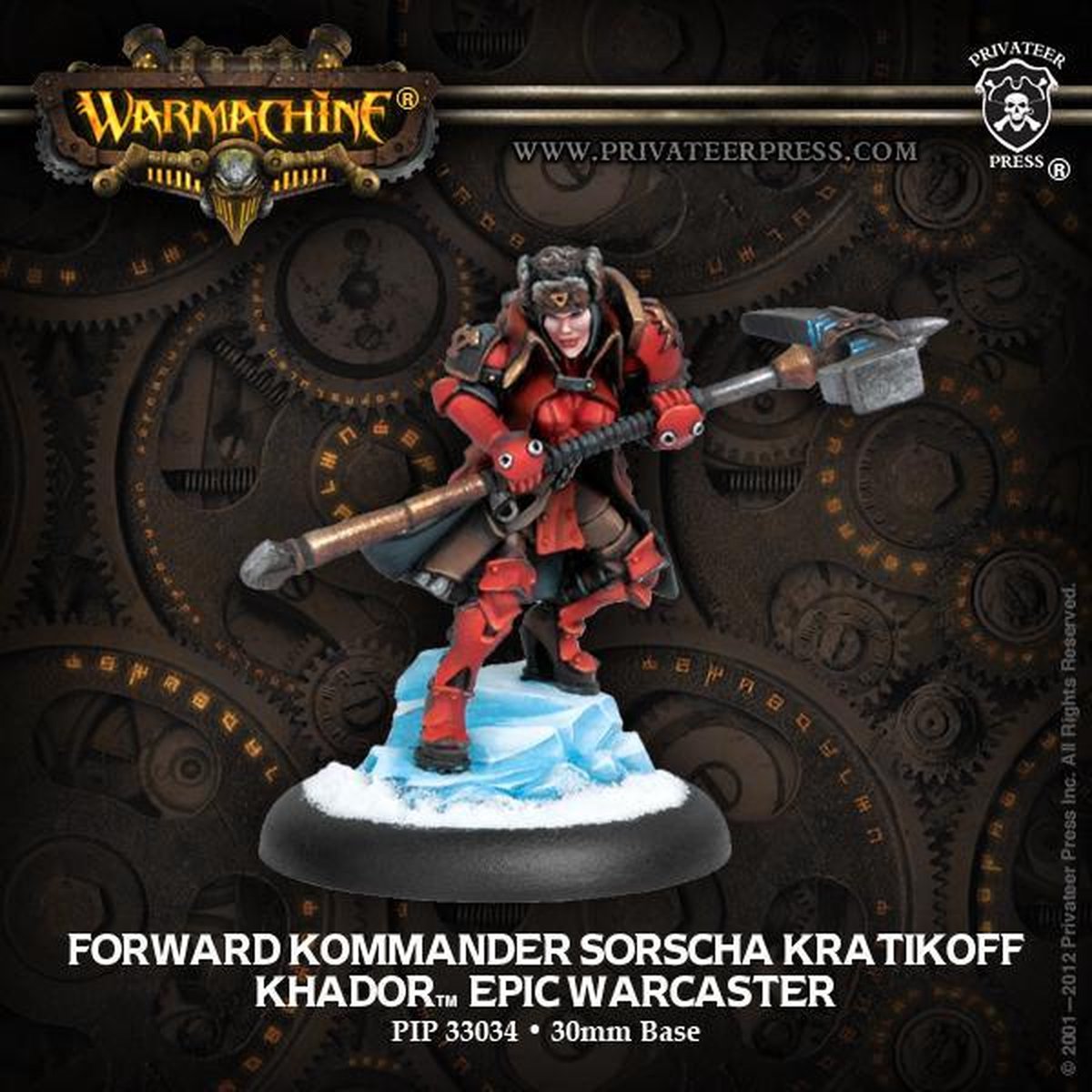 Khador Forward Kommander Sorscha Kratikoff