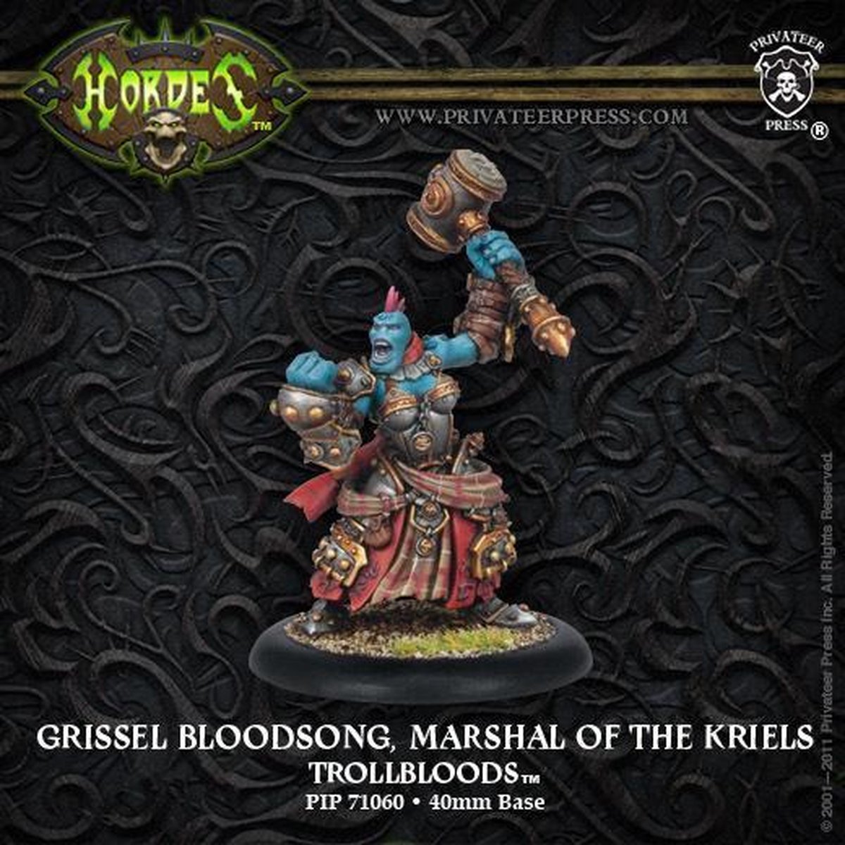 Trollbloods Grissel Bloodsong, Marshal of the Kriels