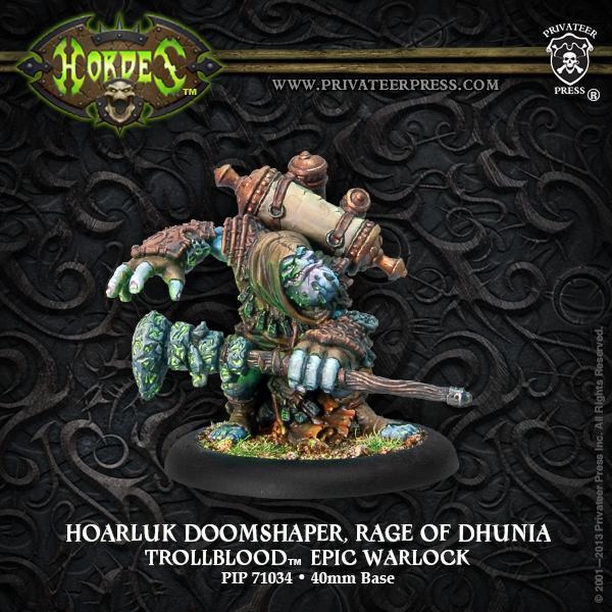 Trollbloods Hoarluk Doomshaper Rage of Dhunia