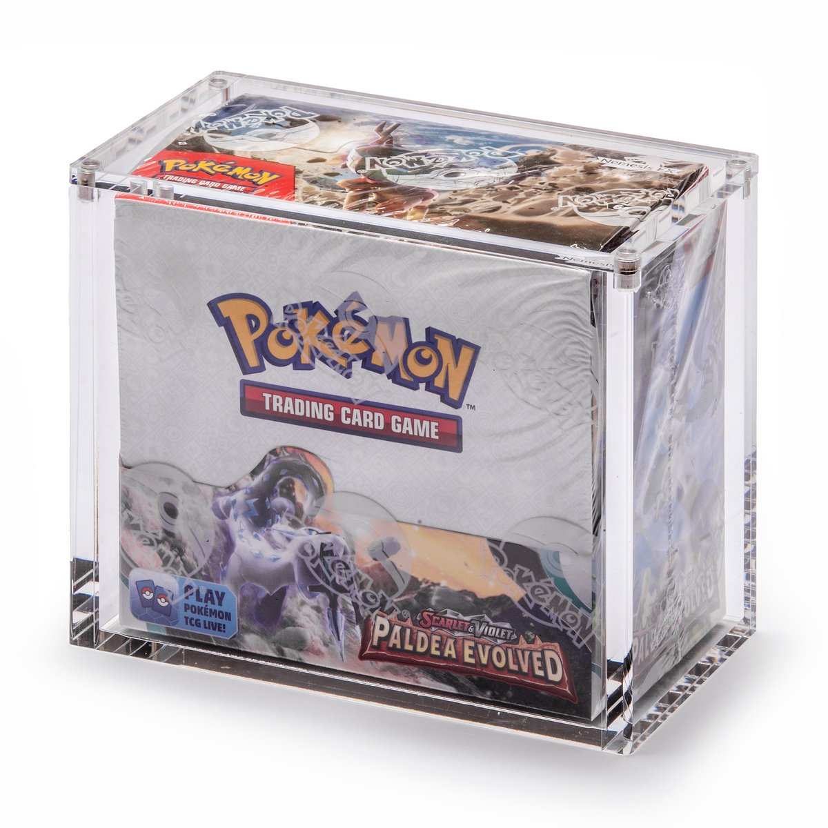 PRO - Premium Booster Box Display Case voor Booster Box - 6 Sterke magnetische sluiting - Pokemon - Acryl Case - TCG - Boosterbox