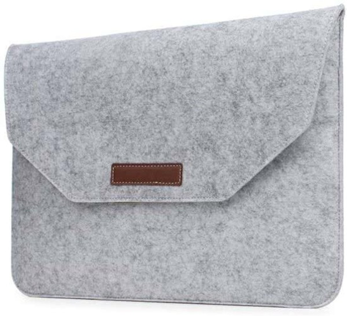 ProOffice - Laptop Hoes Vilt - Grijs - Laptop Tas - Laptop Sleeve - Apple Macbook Air Vilten Sleeve - Notepad - Tablet - Opbergvakje voor je Telefoon - Geschikt voor elke laptop van 13 Inch / 13.3