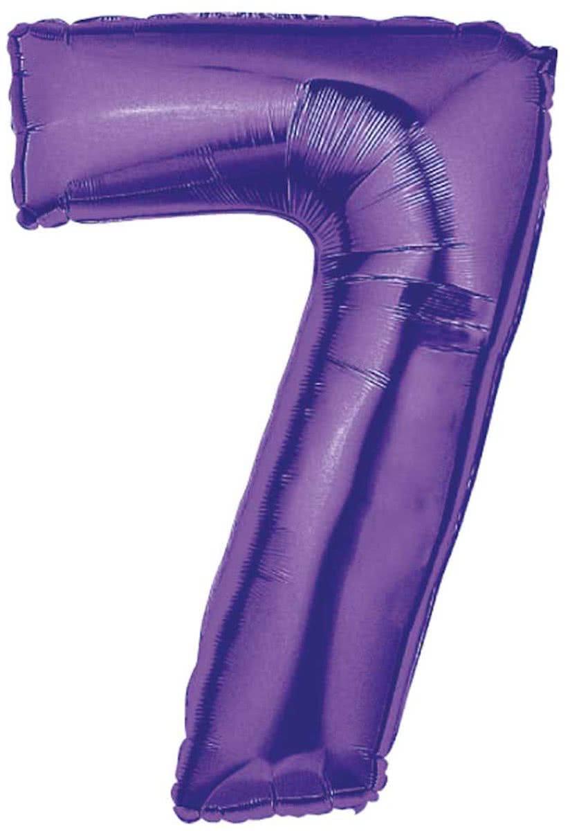 7 Jaar Folie/Helium Ballon Paars - 102cm