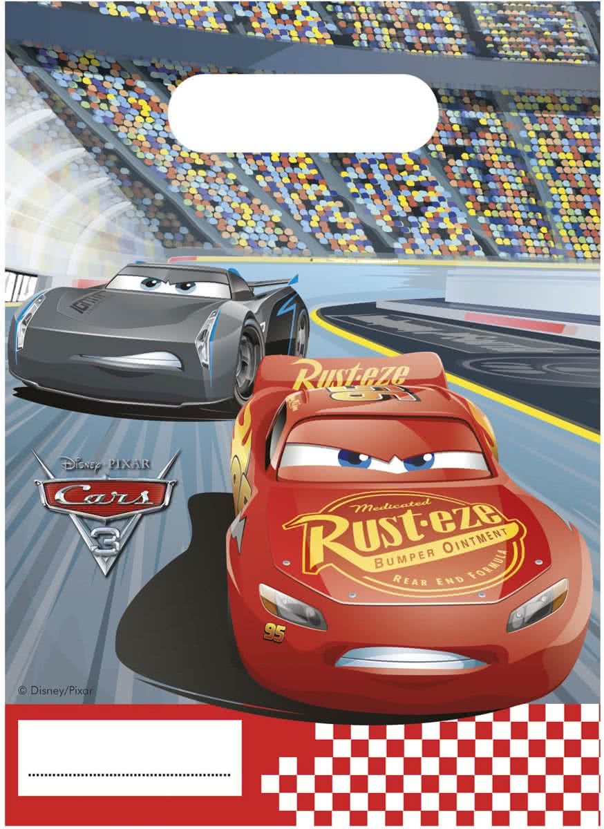 Cars 3 Uitdeelzakjes - 6 stuks