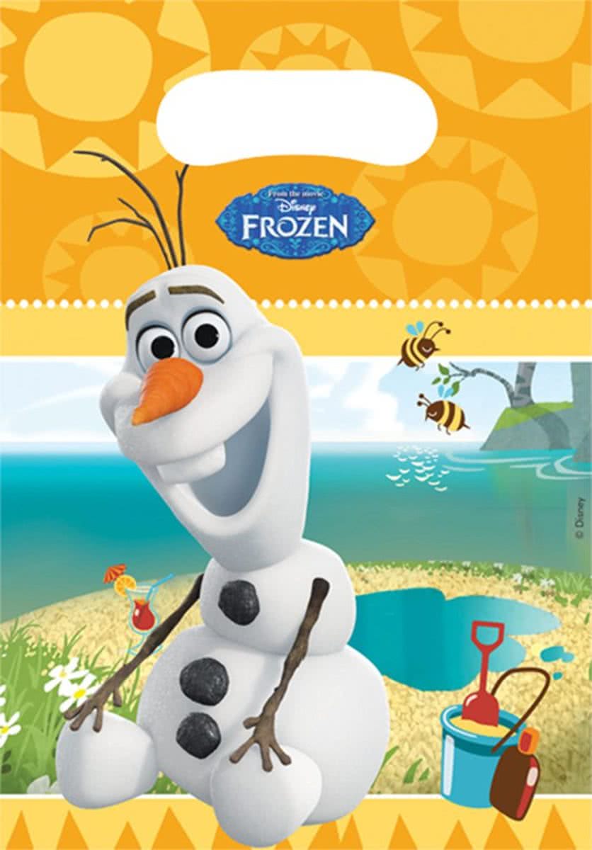 Olaf Frozen Uitdeelzakjes - 6 stuks