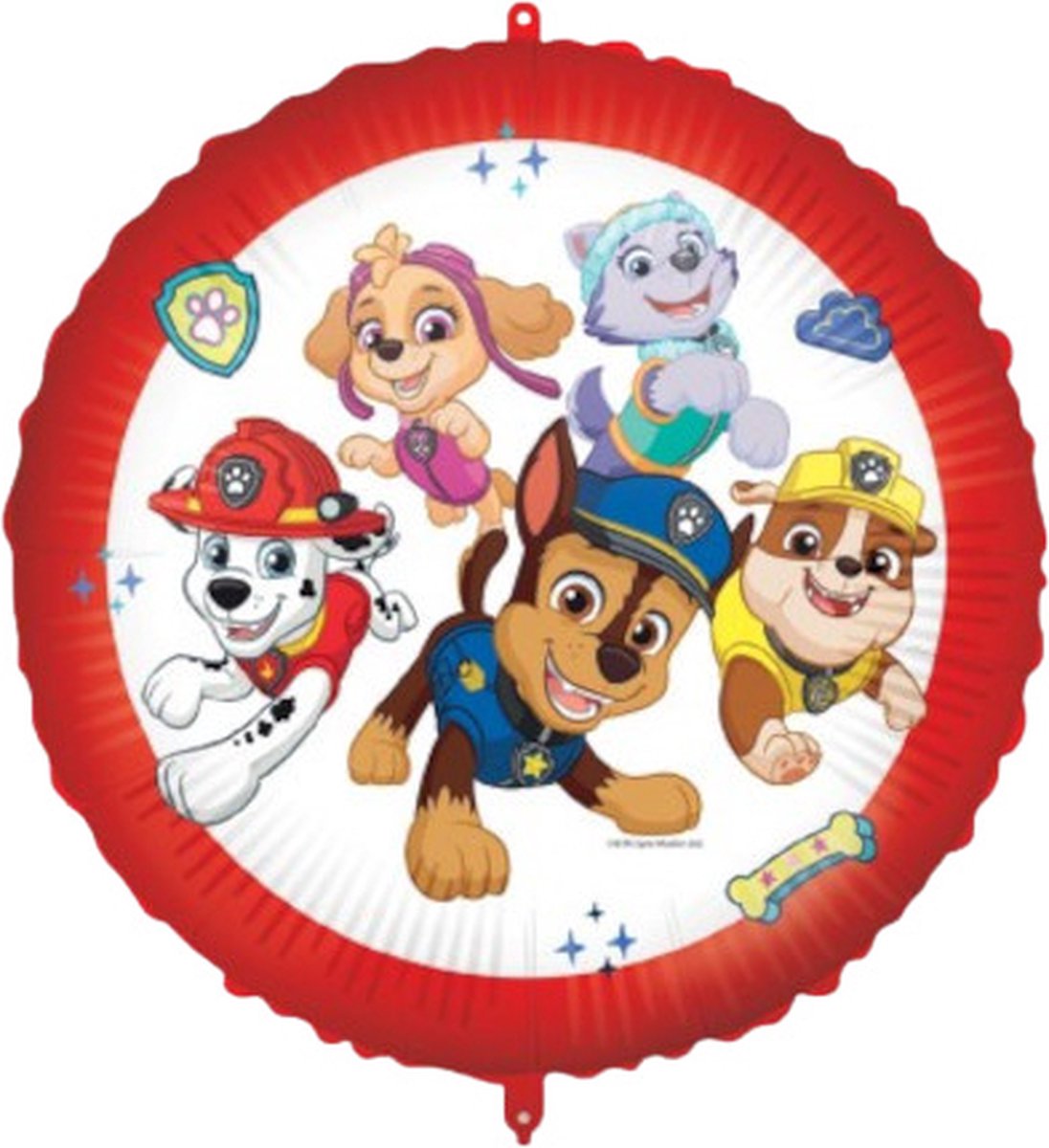 Procos Folieballon Paw Patrol Junior 45 Cm Rood