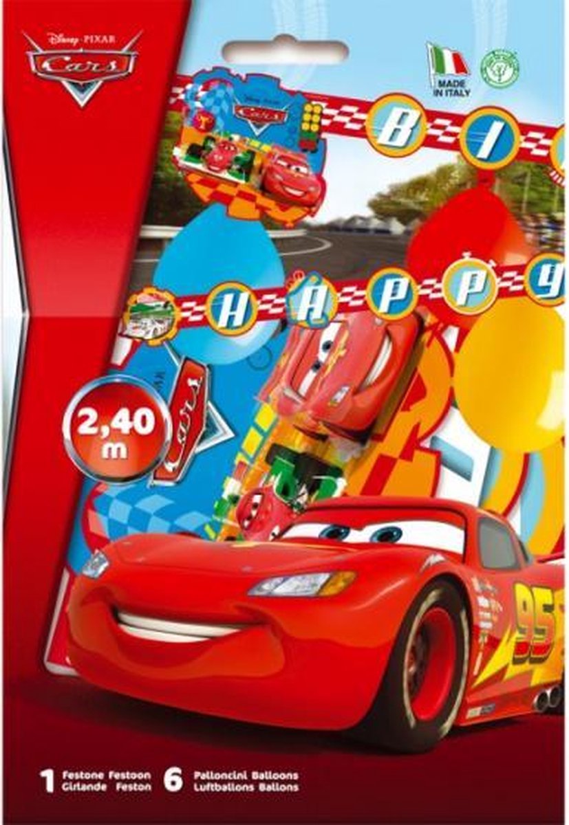 decoratiepakket Cars junior papier/latex 7-delig