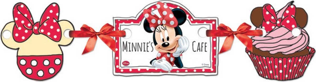 slinger Minnie Mouse Caf√É¬© 110 cm papier fuchsia