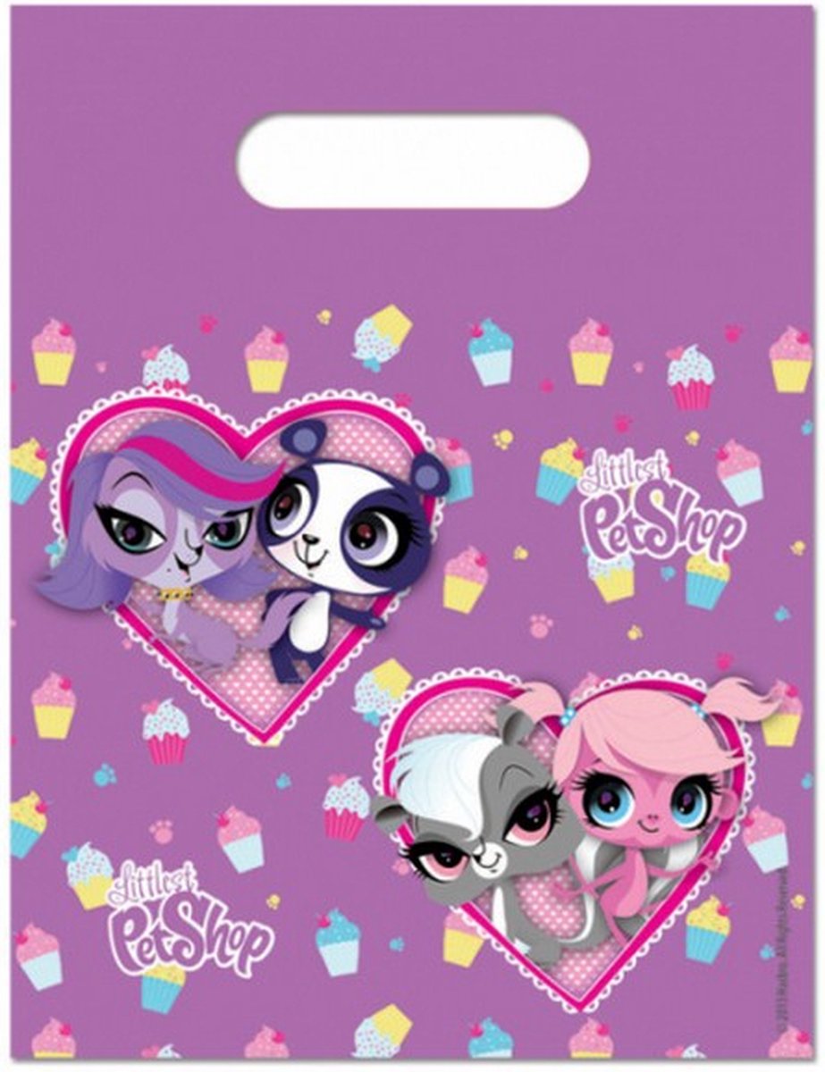 uitdeelzakjes Littlest Pet Shop 28,5 x 17,5 cm 6 stuks