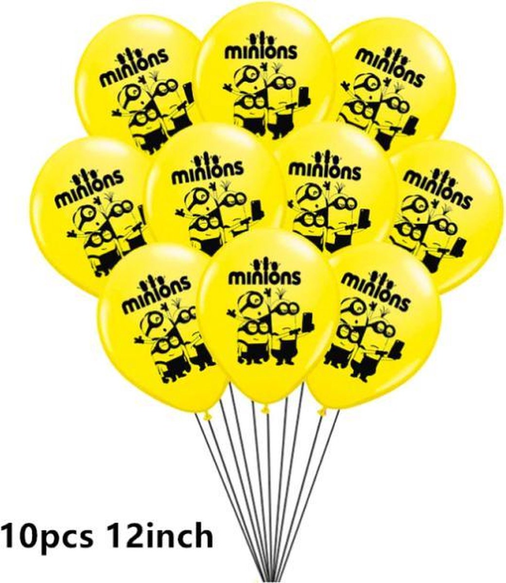 ProductGoods - 10x Minions Ballonnen Verjaardag - Verjaardag Kinderen - Ballonnen - Ballonnen Verjaardag - Minions - Kinderfeestje