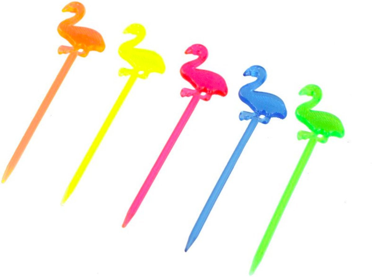 ProductGoods - 50x Leuke cocktailprikkers in de vorm van Flamingos