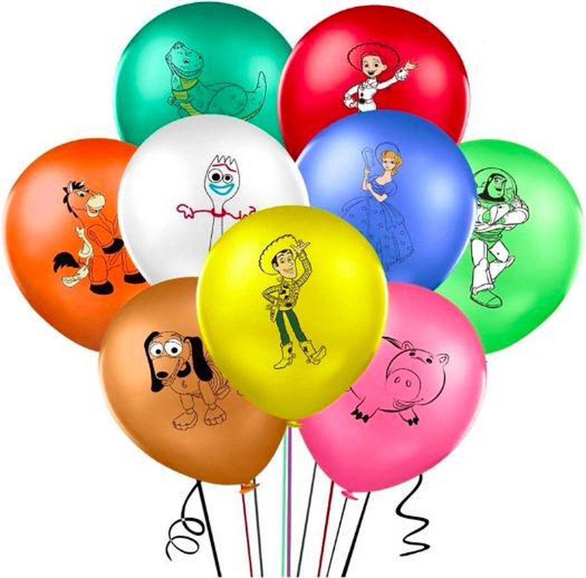 ProductGoods - 9x Toy Story Ballonnen Verjaardag - Verjaardag Kinderen - Ballonnen - Ballonnen Verjaardag - Toy Story - Kinderfeestje