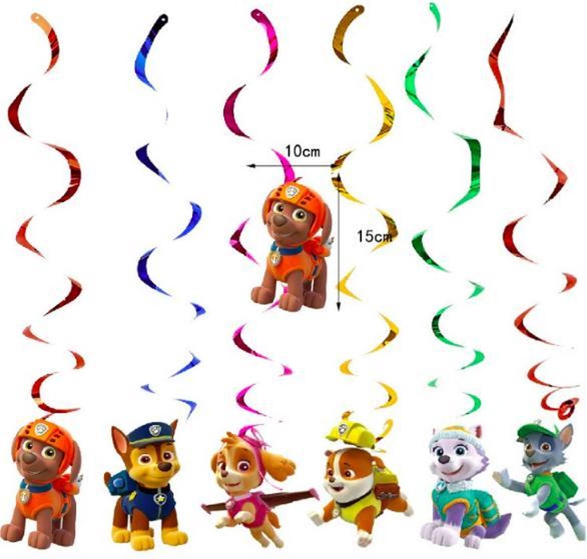 ProductGoods - Paw Patrol Feestdecoratie - Slingers - Plafond Feestdecoratie - Kinderfeestje - Kinderfeestje Decoratie - Paw Patrol