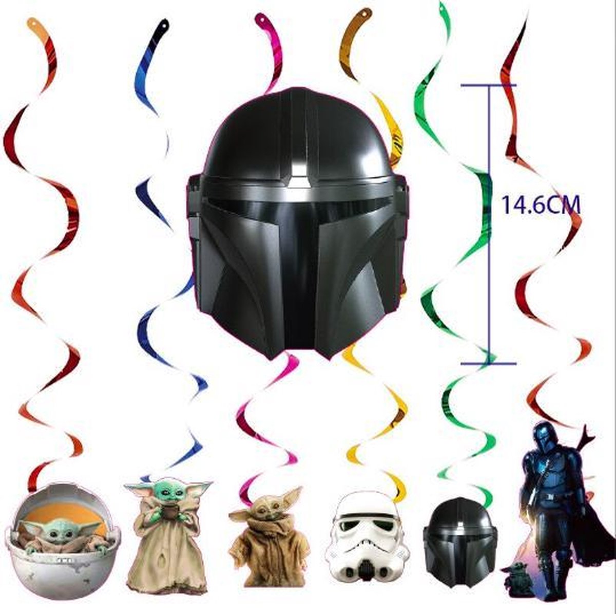 ProductGoods - StarWars Feestdecoratie - Slingers - Plafond Feestdecoratie - Kinderfeestje - Kinderfeestje Decoratie - StarWars