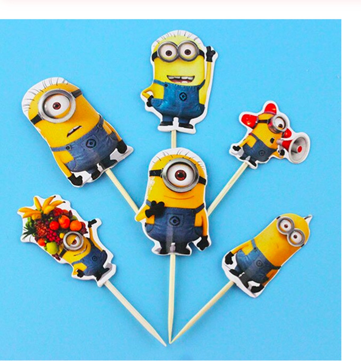 ProductsGoods - 24 x Leuke Minions cocktailprikkers