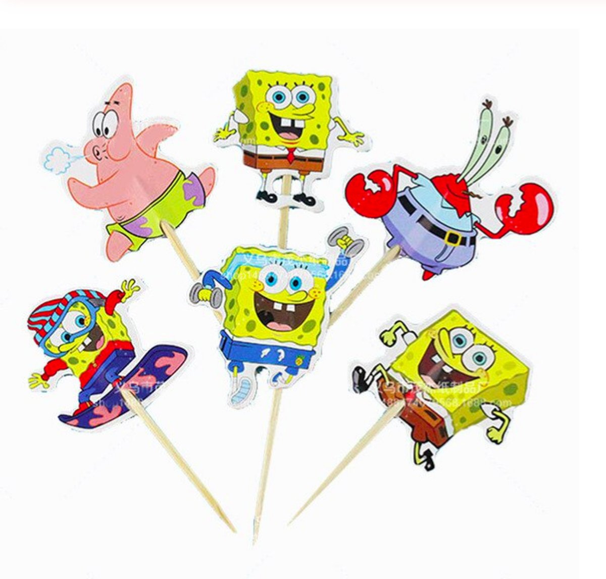 ProductsGoods - 24 x Leuke Spongebob cocktailprikkers