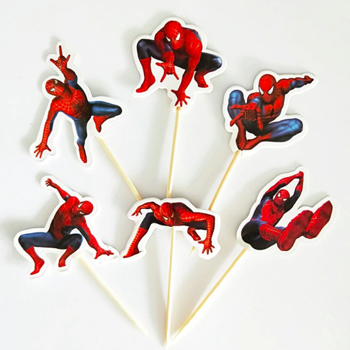 ProductsGoods - 48 x Leuke Spidermans cocktailprikkers