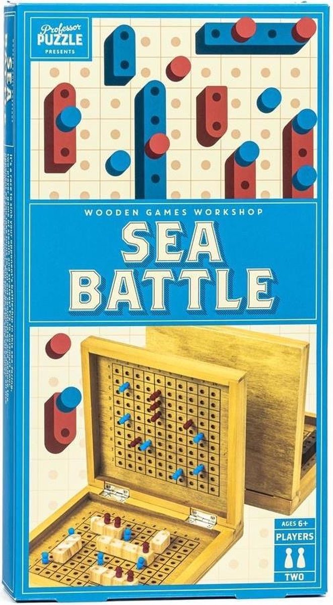 Professor Puzzle Gezelschapsspel Sea Battle Junior Hout