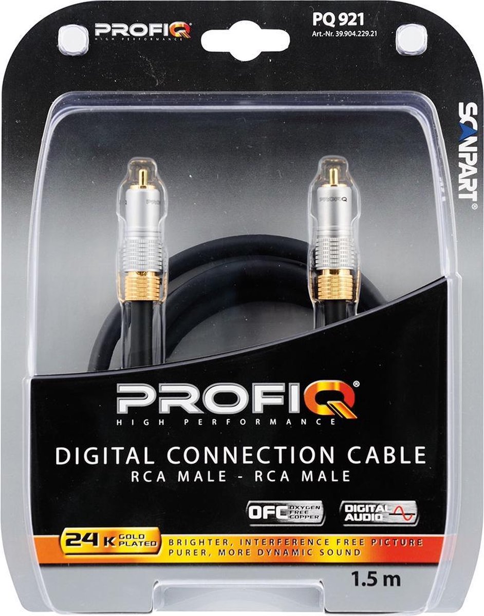 ProfiQ Pq921 Tulp(m)-(m) Digitale 1.5m